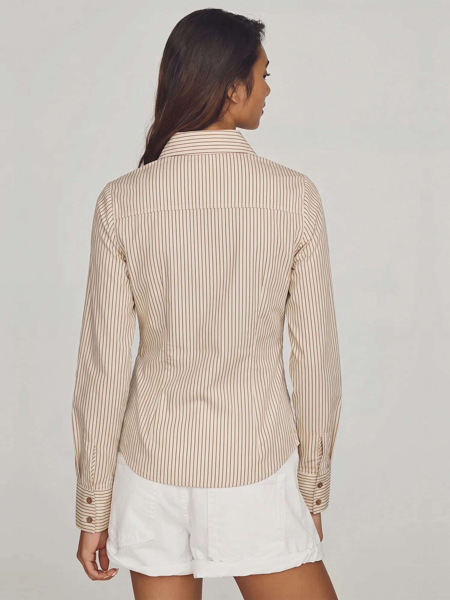 Classic Tailored Covered Placket Button Down Shirt - Image 3