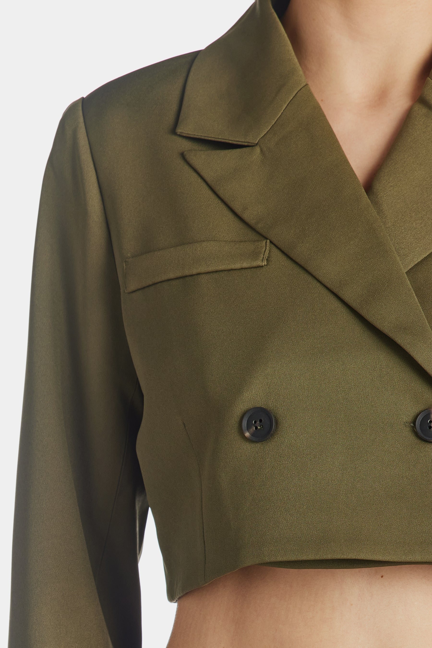 Cropped Blazer - Image 3
