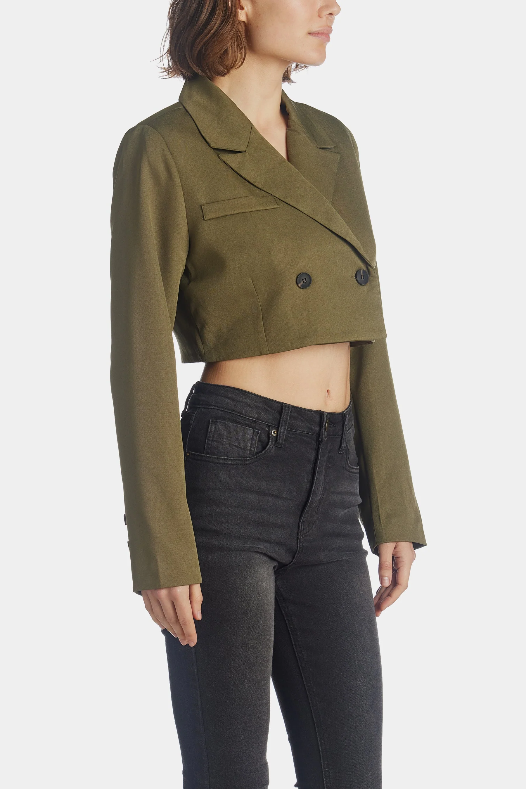 Cropped Blazer - Image 4