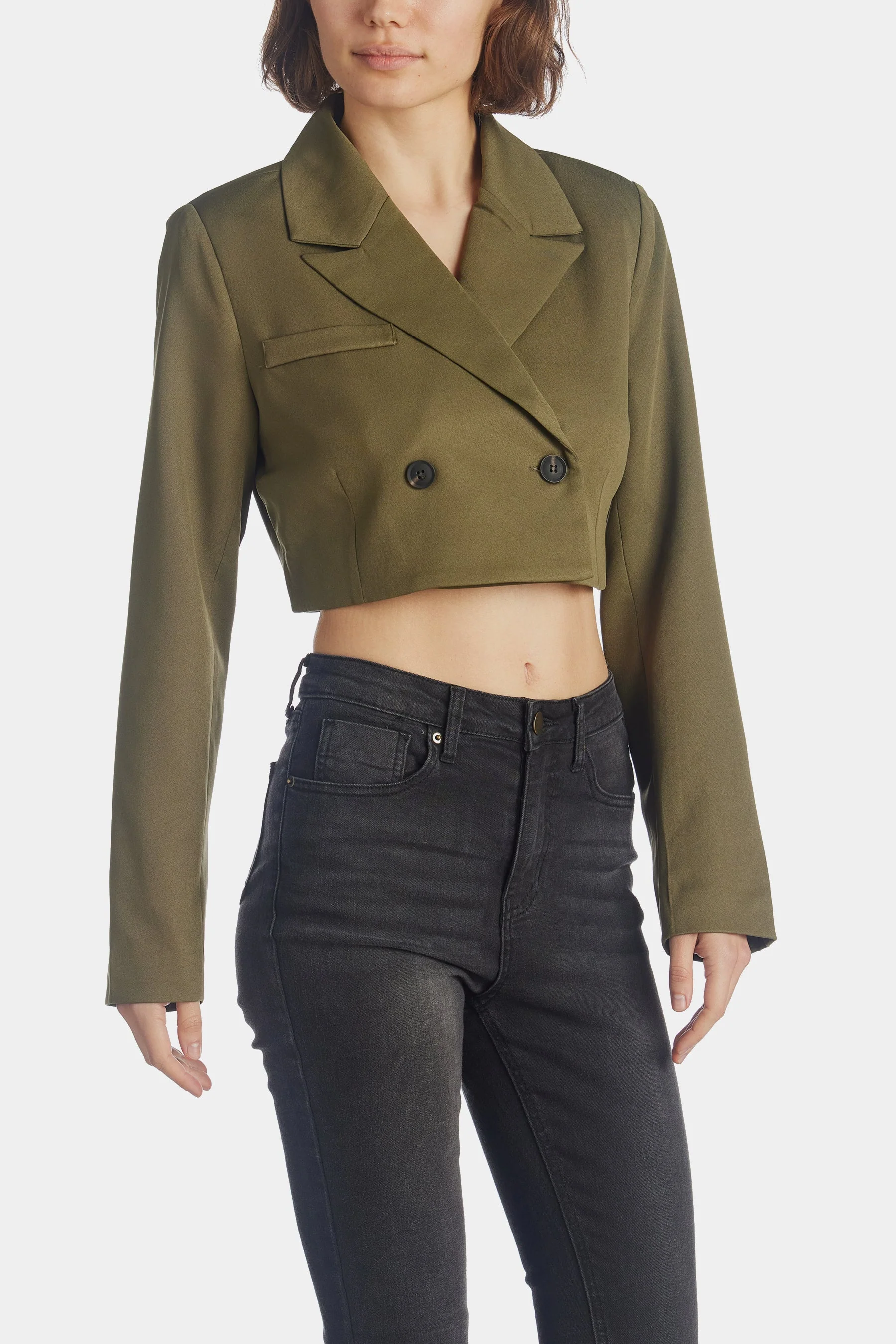Cropped Blazer - Image 5