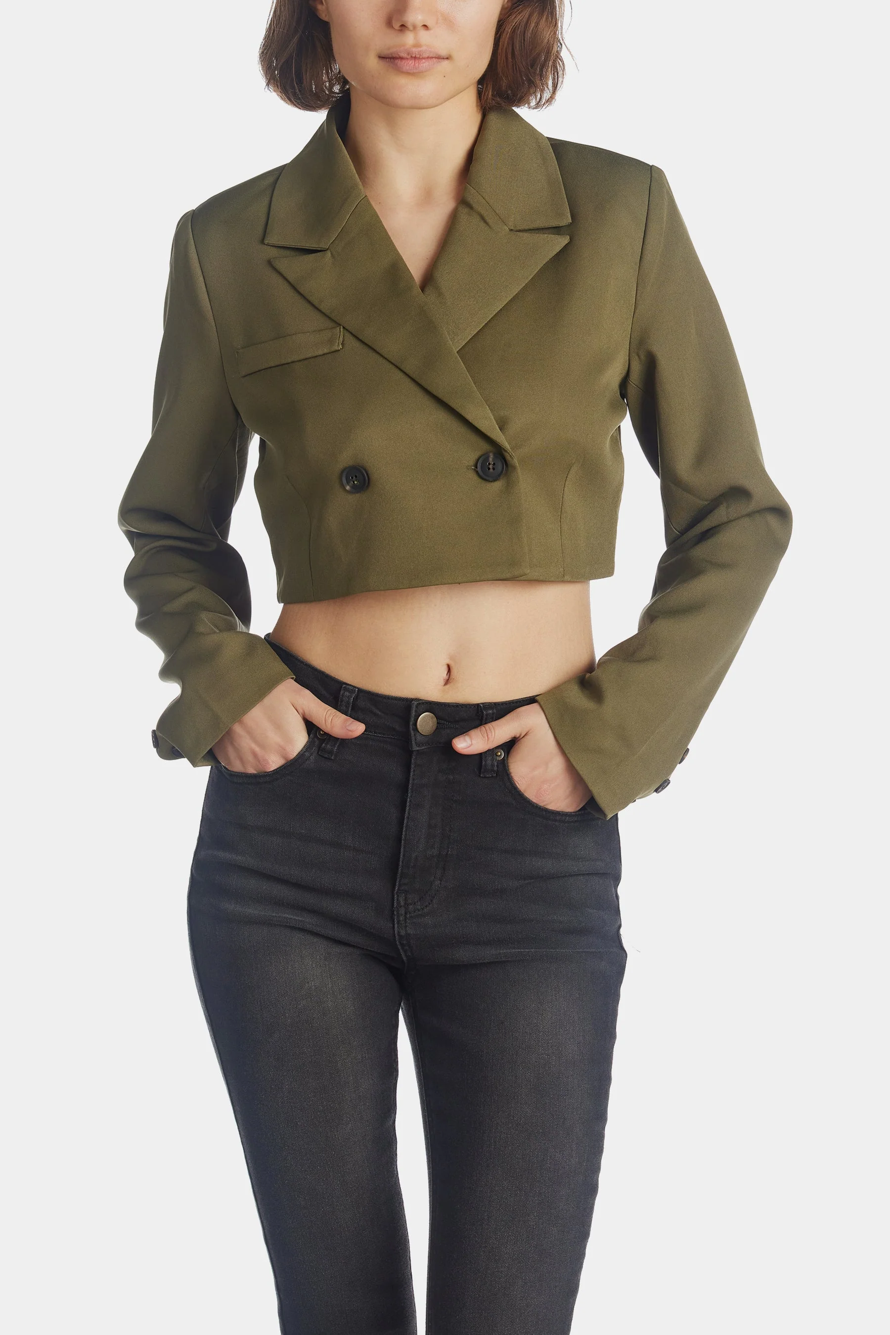Cropped Blazer - Image 7