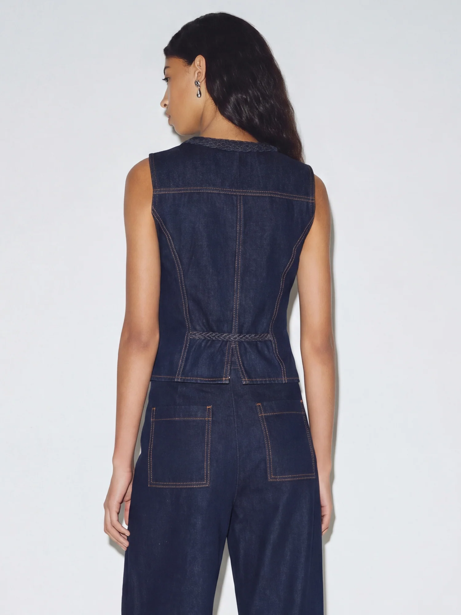 Dark Denim Vest - Image 3