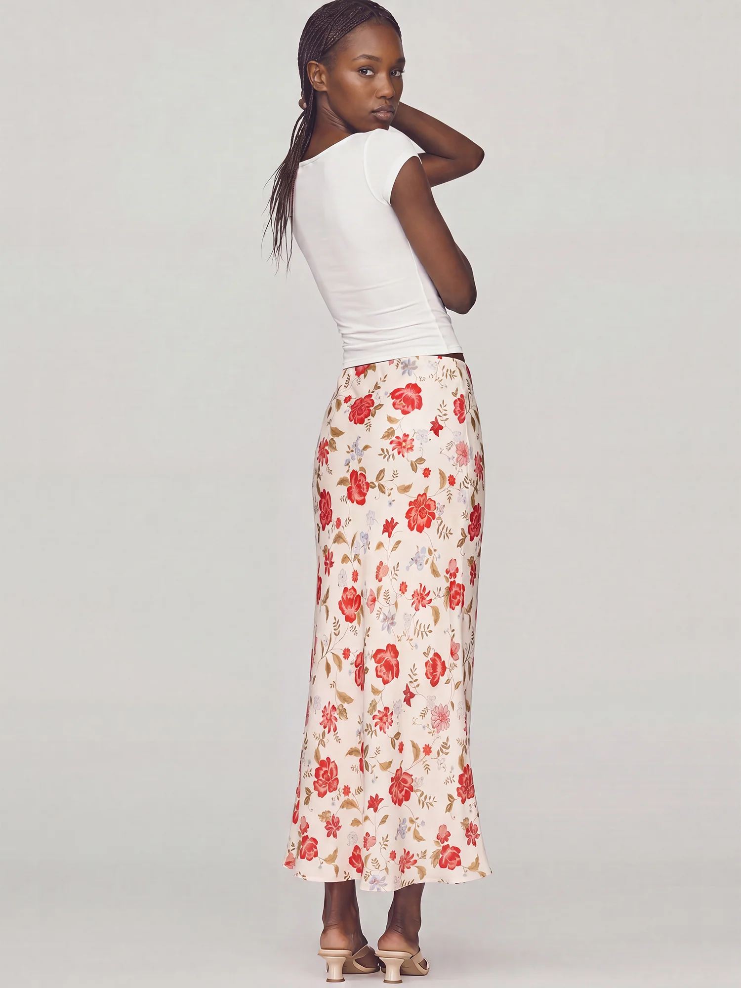 Floral Slip Maxi Skirt - Image 3