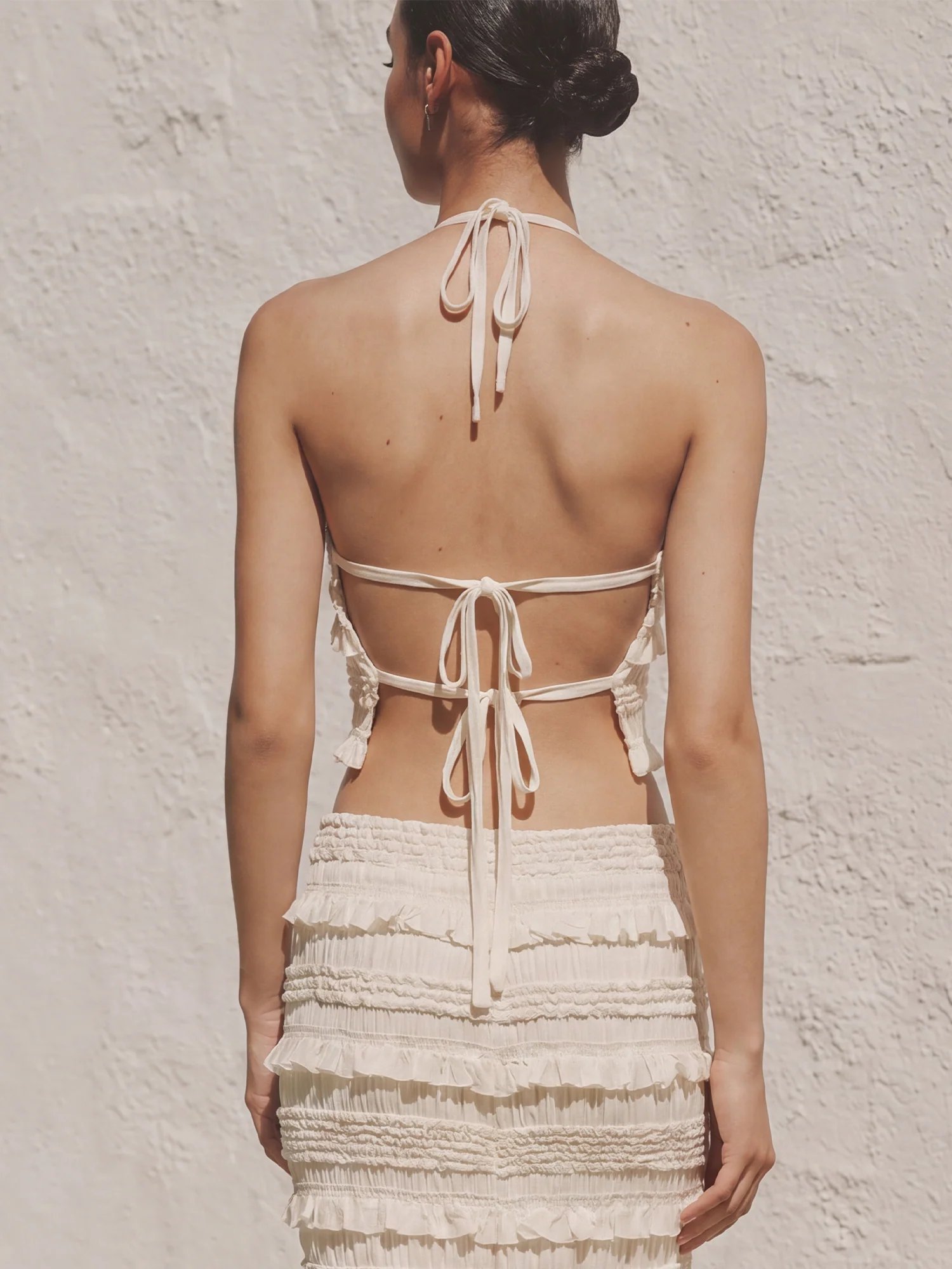 Halterneck Textured Top - Image 4
