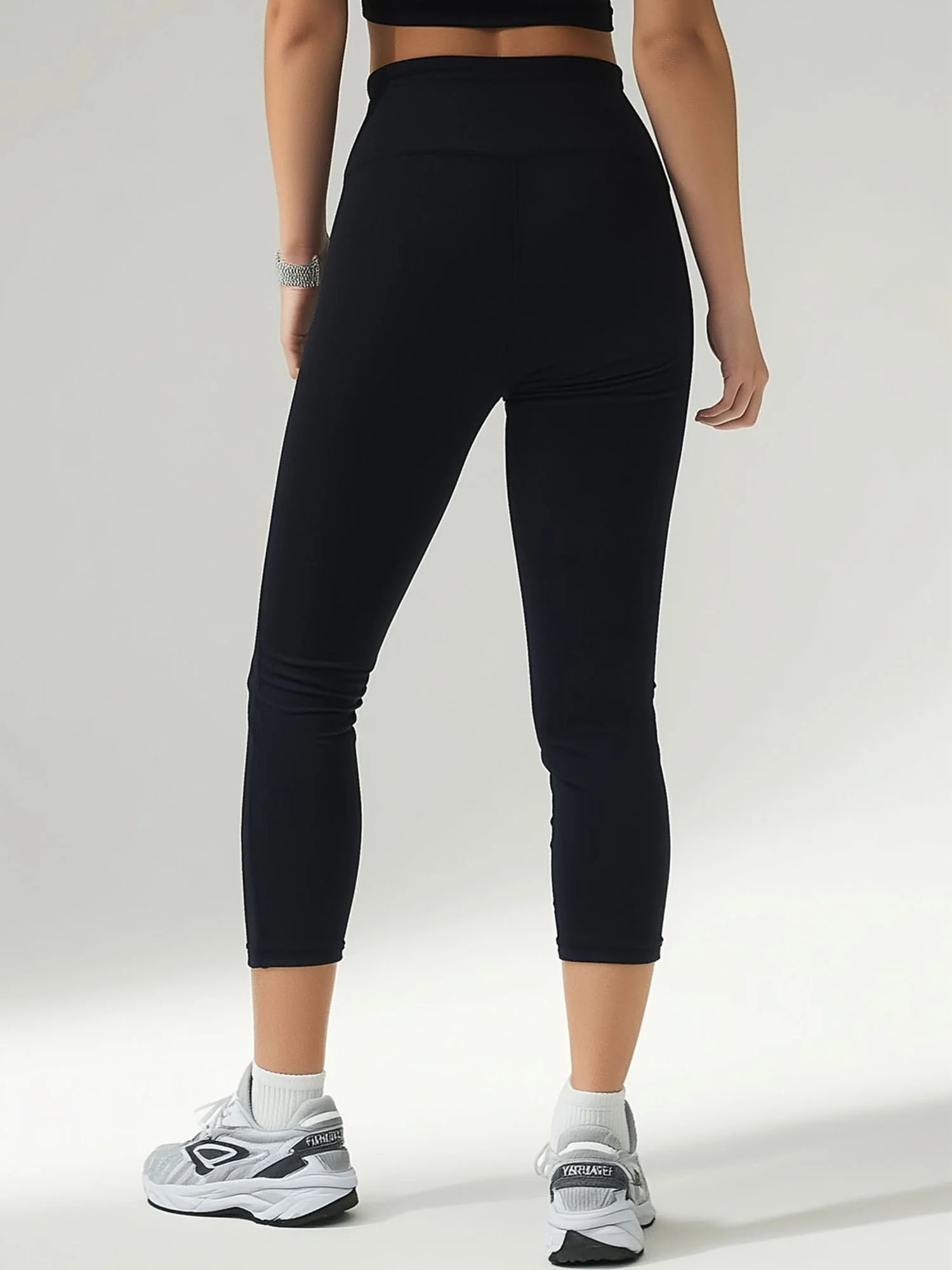 High Rise 7/8 Yoga Leggings - Cotton - Petite - Image 5