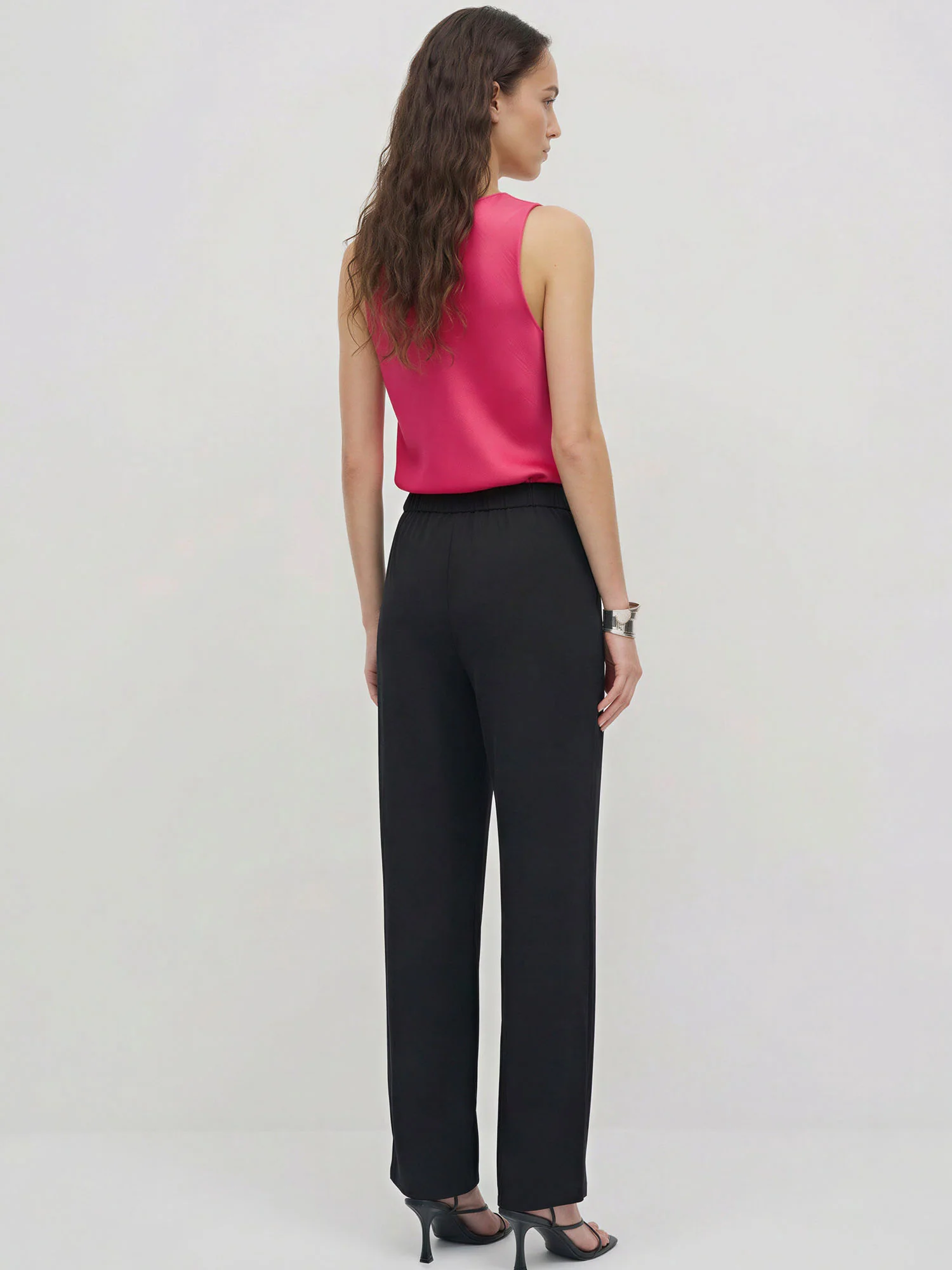 High Waisted Wide Leg Trousers - Image 4