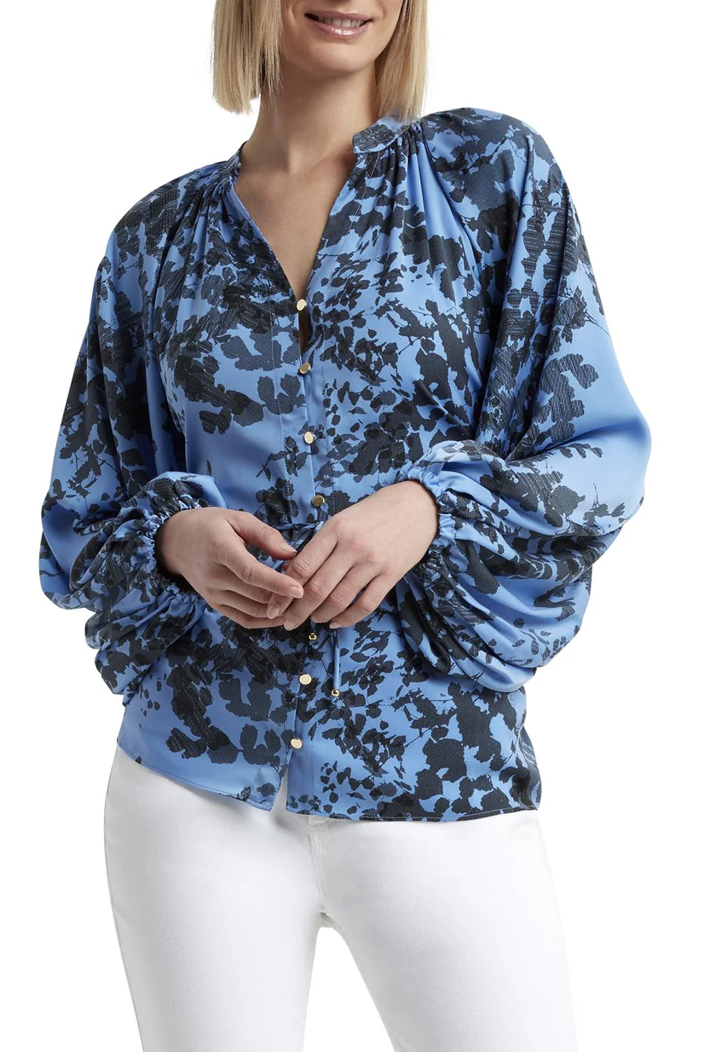 Long Sleeve Button Blouse