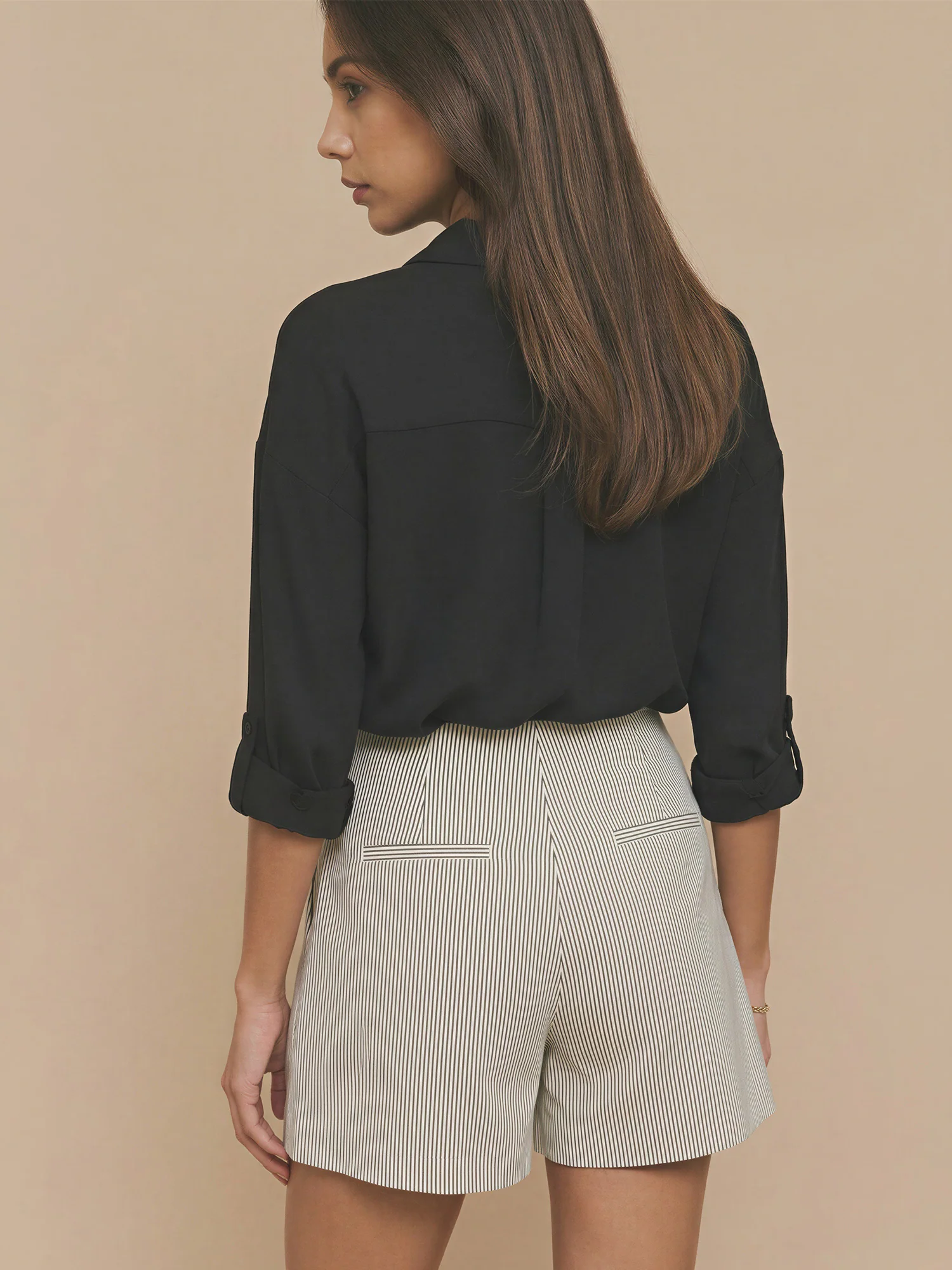 Longsleeves Chiffon Button Down Shirt - Image 4