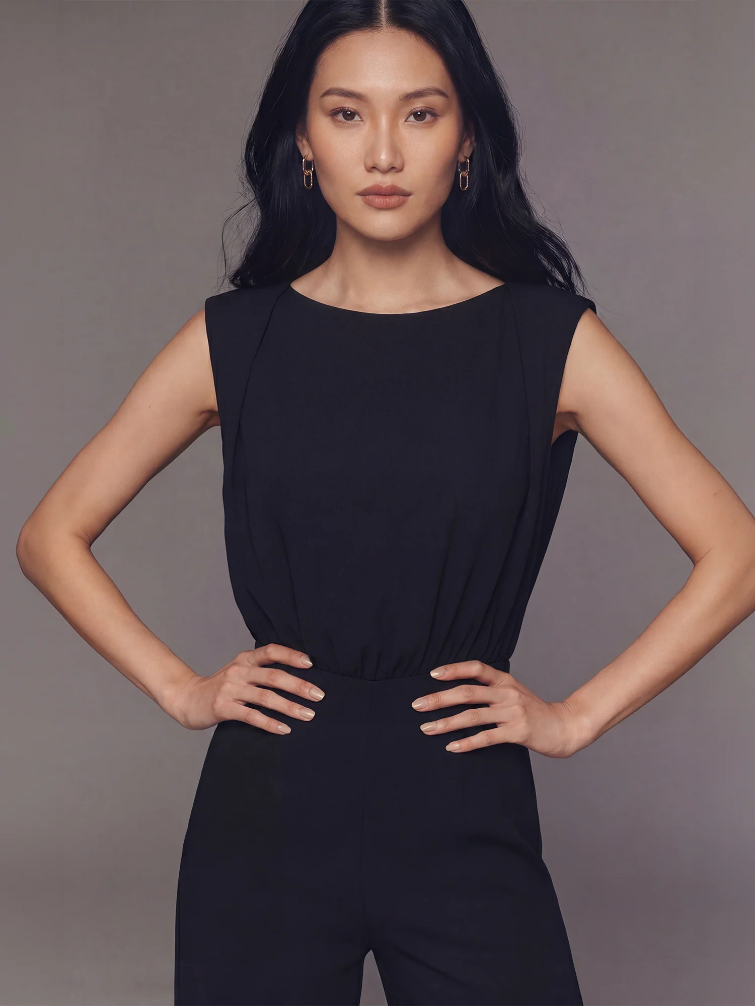 Loose Fit Top Knit Jumpsuit - Image 2
