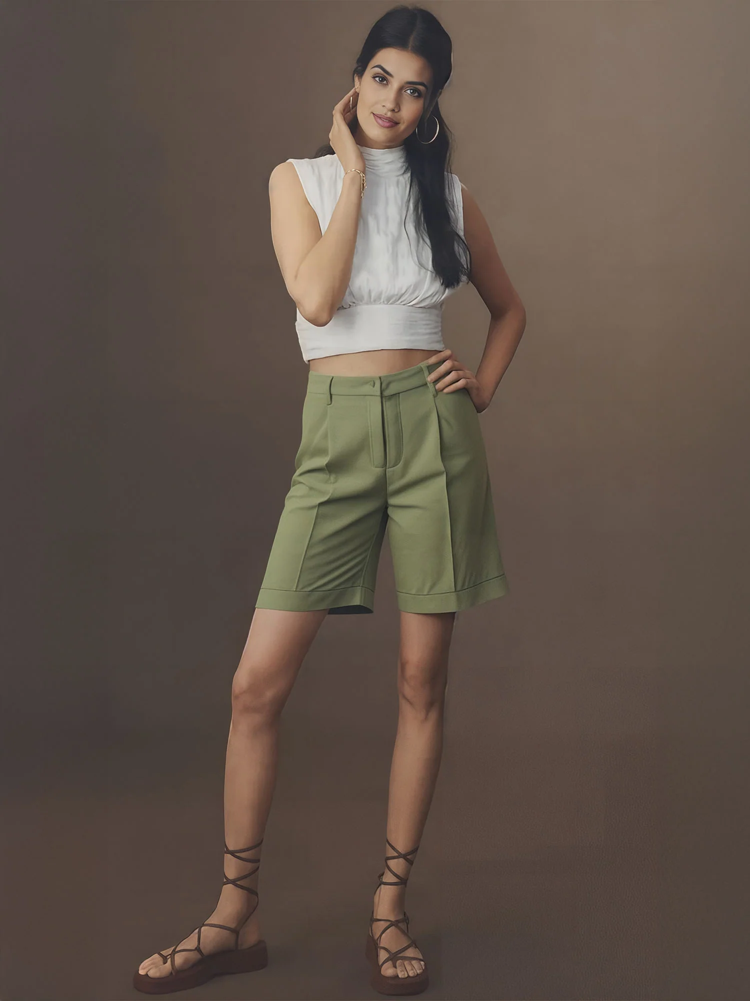 Linen Bermuda Shorts - Image 11