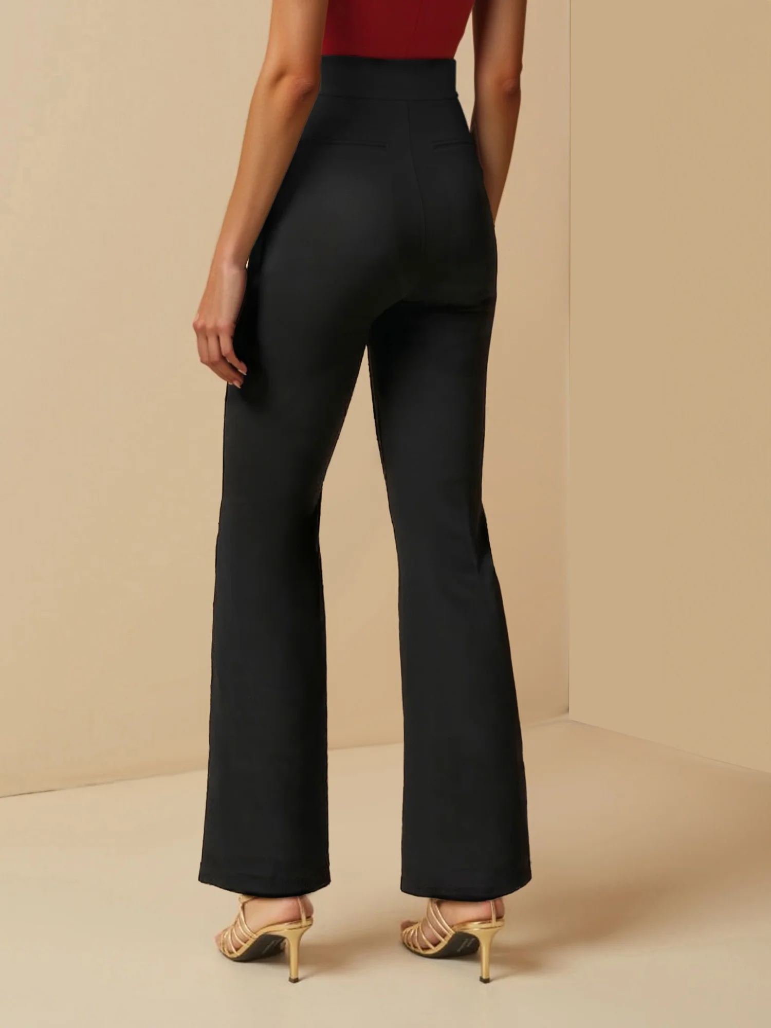 Ponte Flare High Rise Pant - Image 6