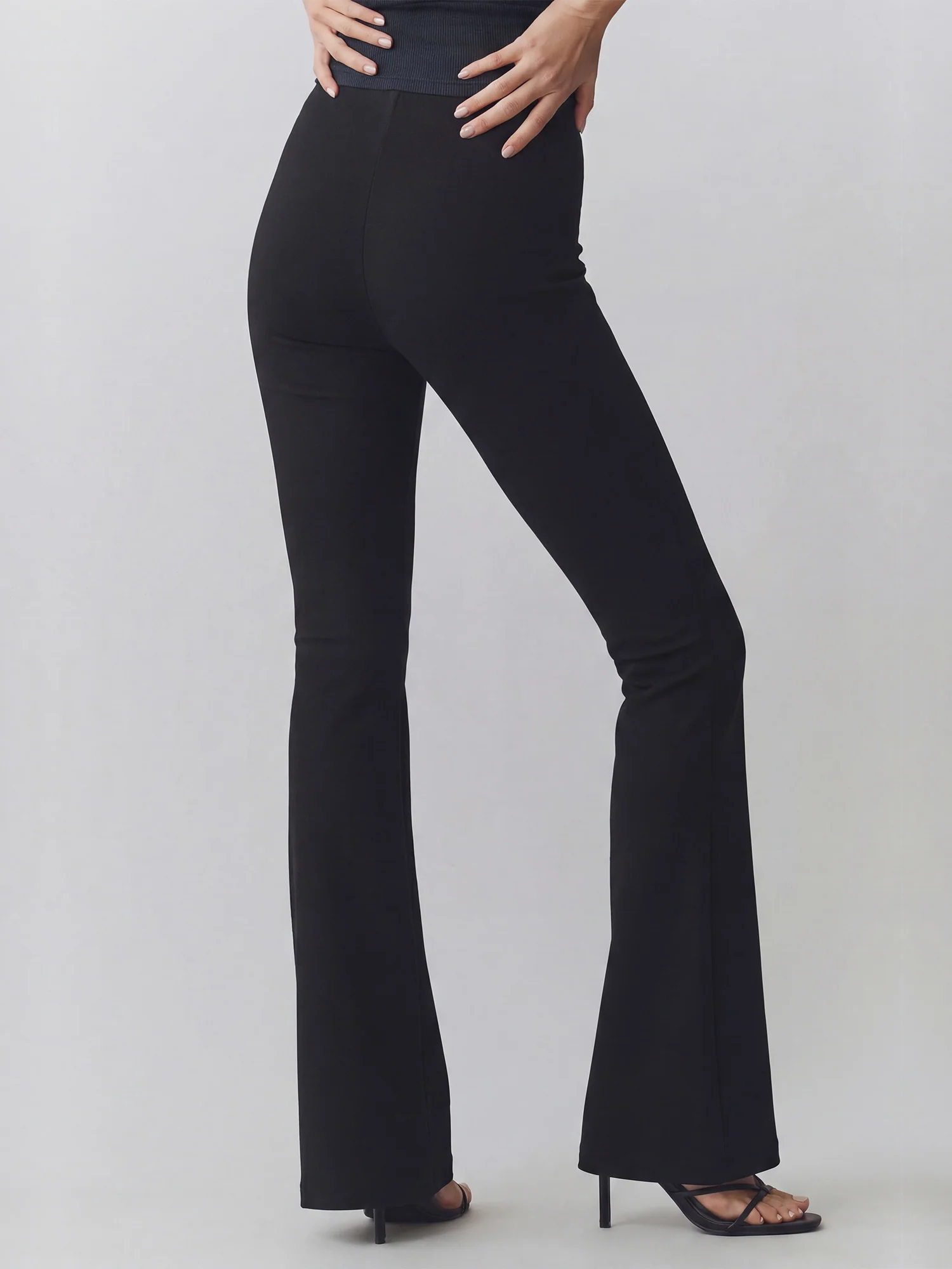 Flare Ponte Pull Up Pants - Image 4