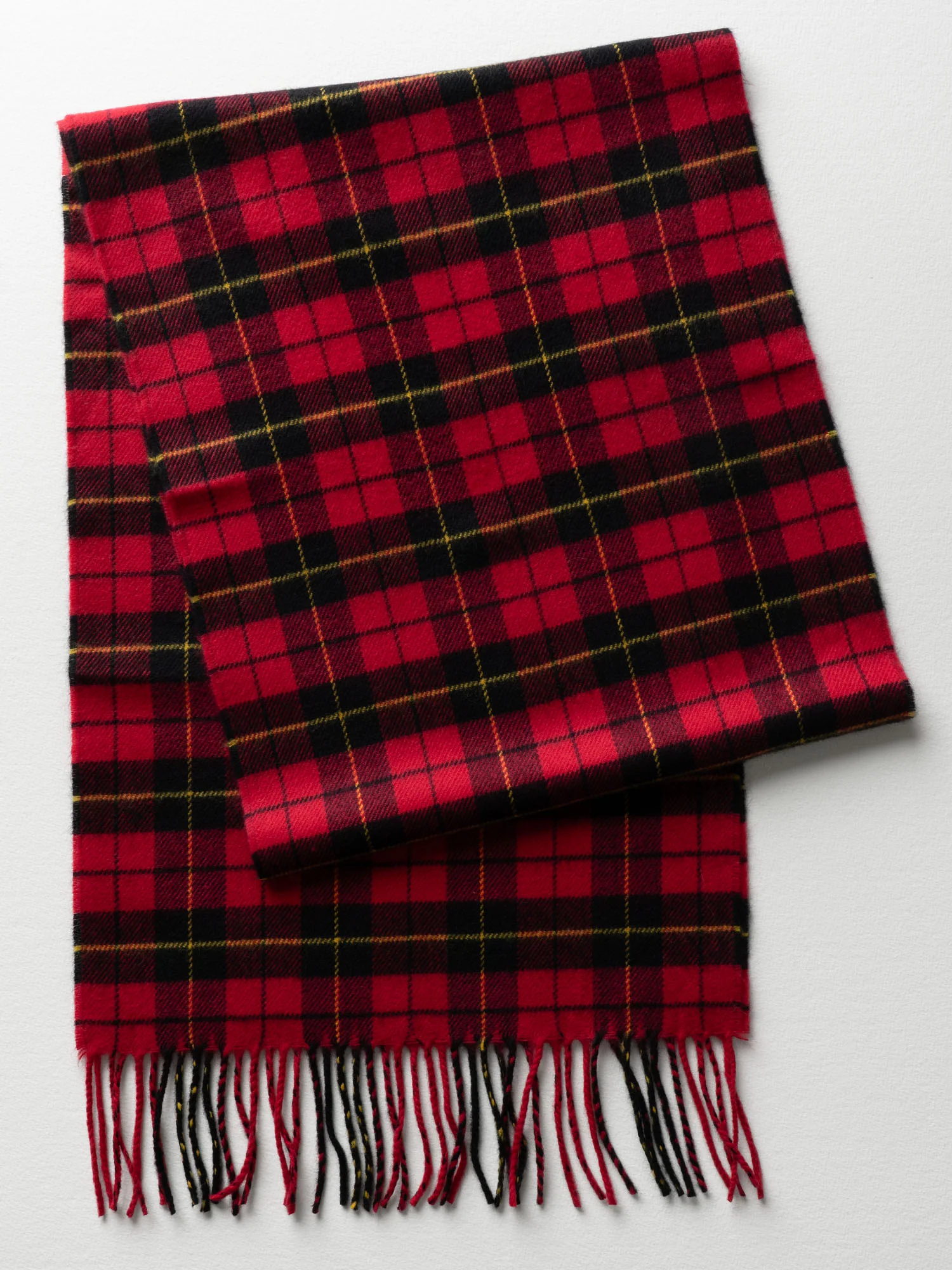 Red Multi Checkered Cold Weather Scarf - Image 2