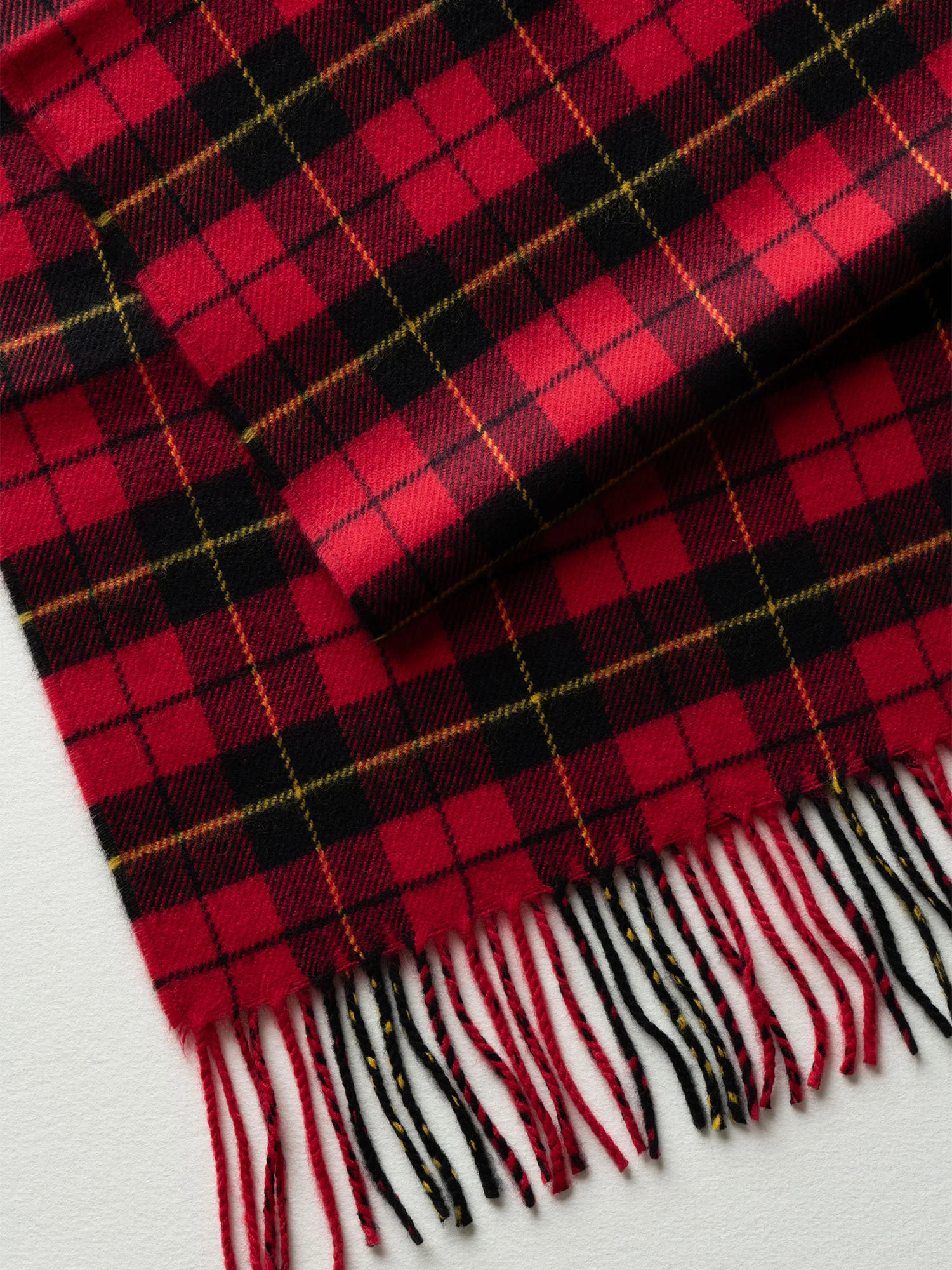Red Multi Checkered Cold Weather Scarf - Image 3