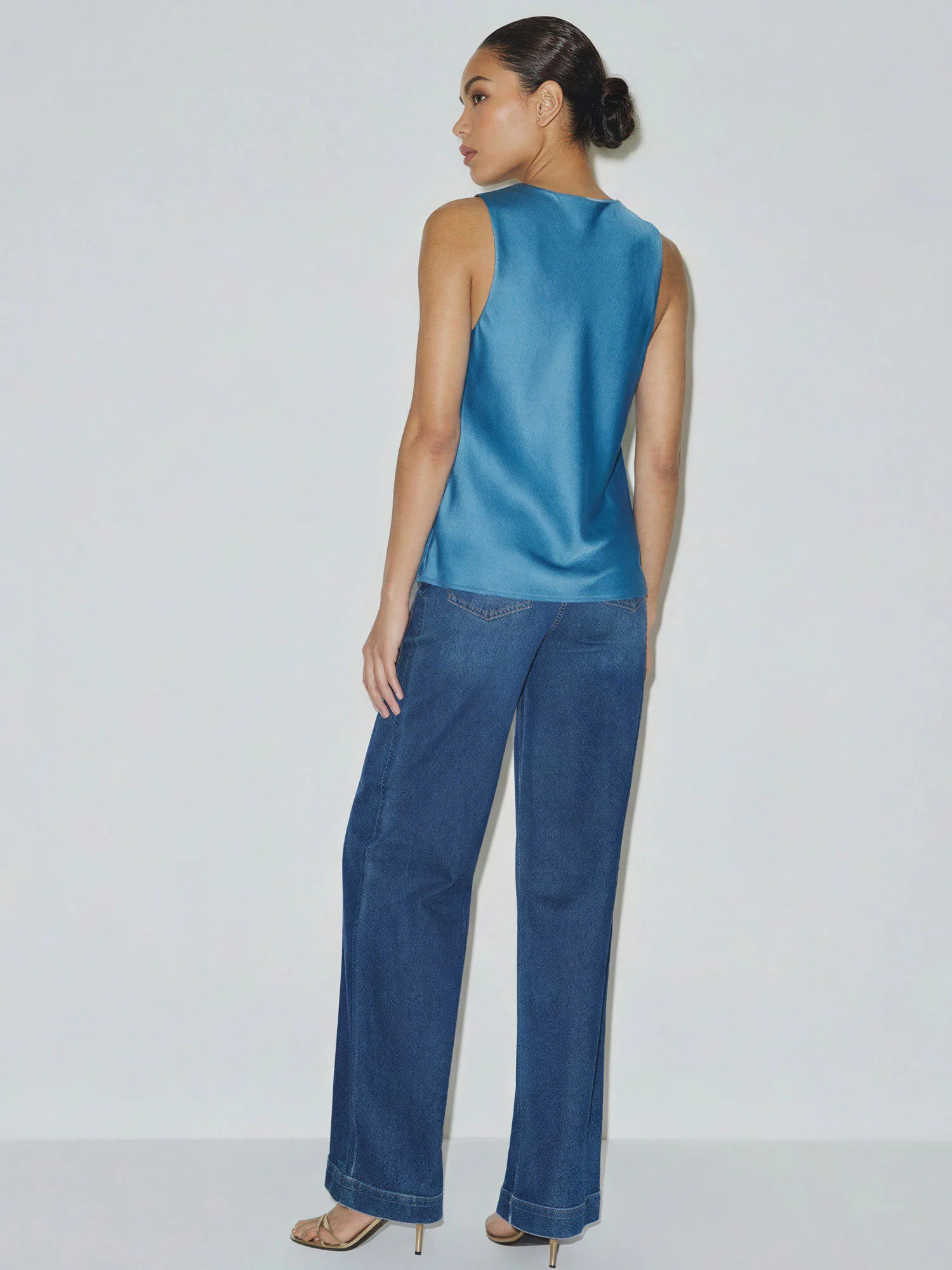 Satin Cowl Neck Blouse - Image 4