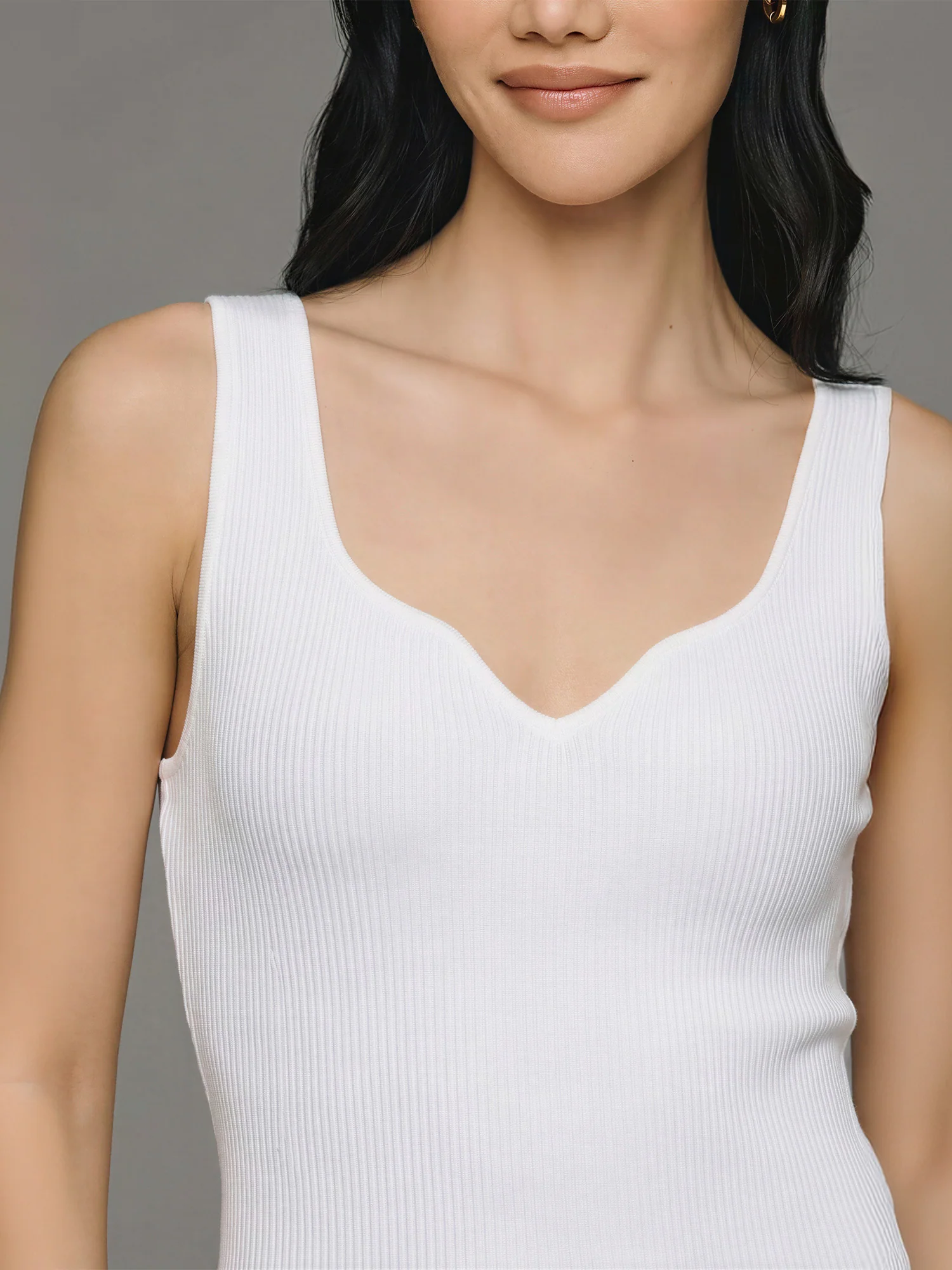 Sleeveless sculpt Rib Knit Bodycon Mini Dress - Image 11