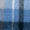 Blue And Taupe Plaid Fringe Scarf - Image 4
