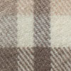 Taupe And Grey Wide Tartan Fringe Scarf - Image 4