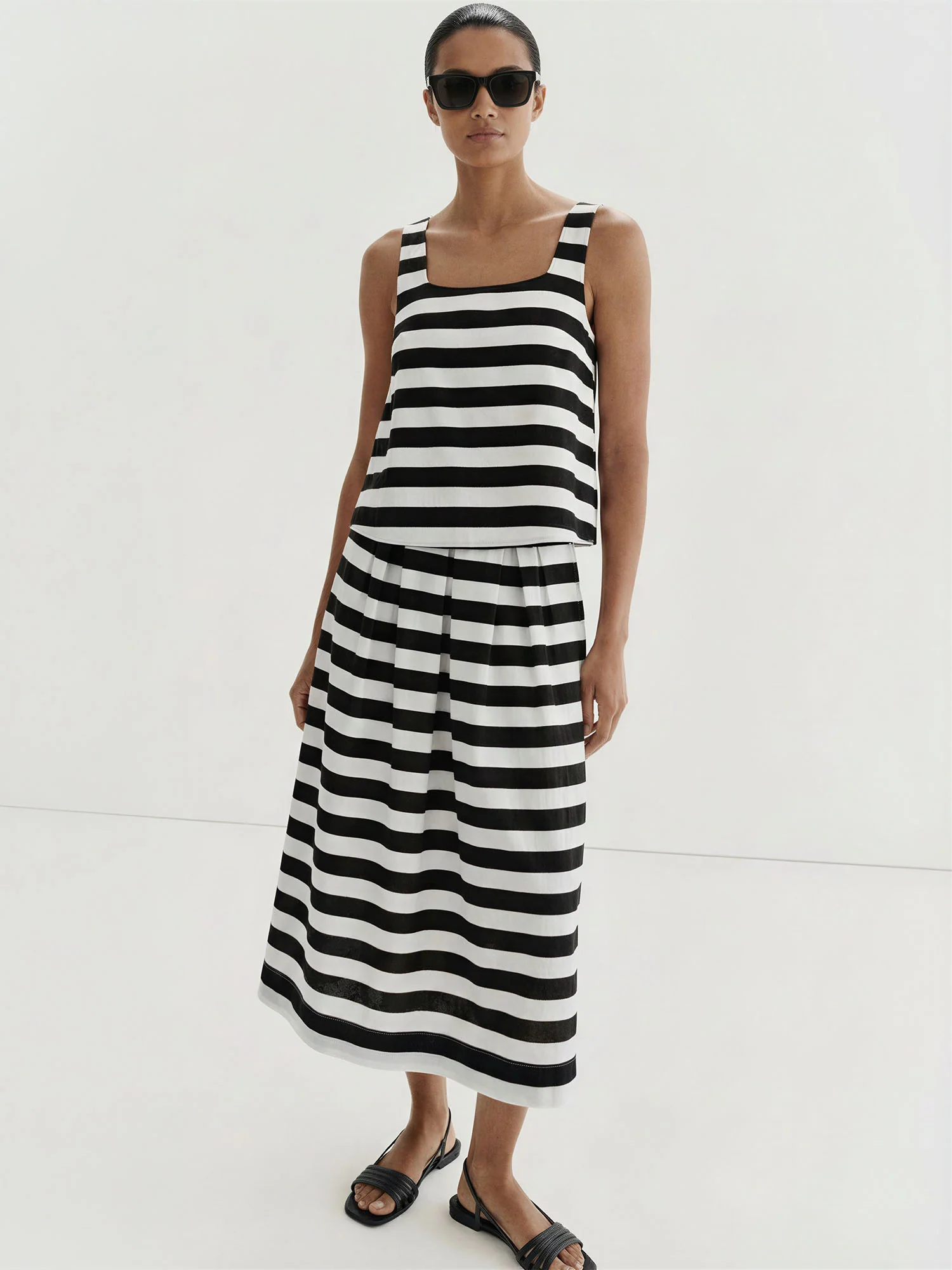 Square Neck Stripe Top - Image 4