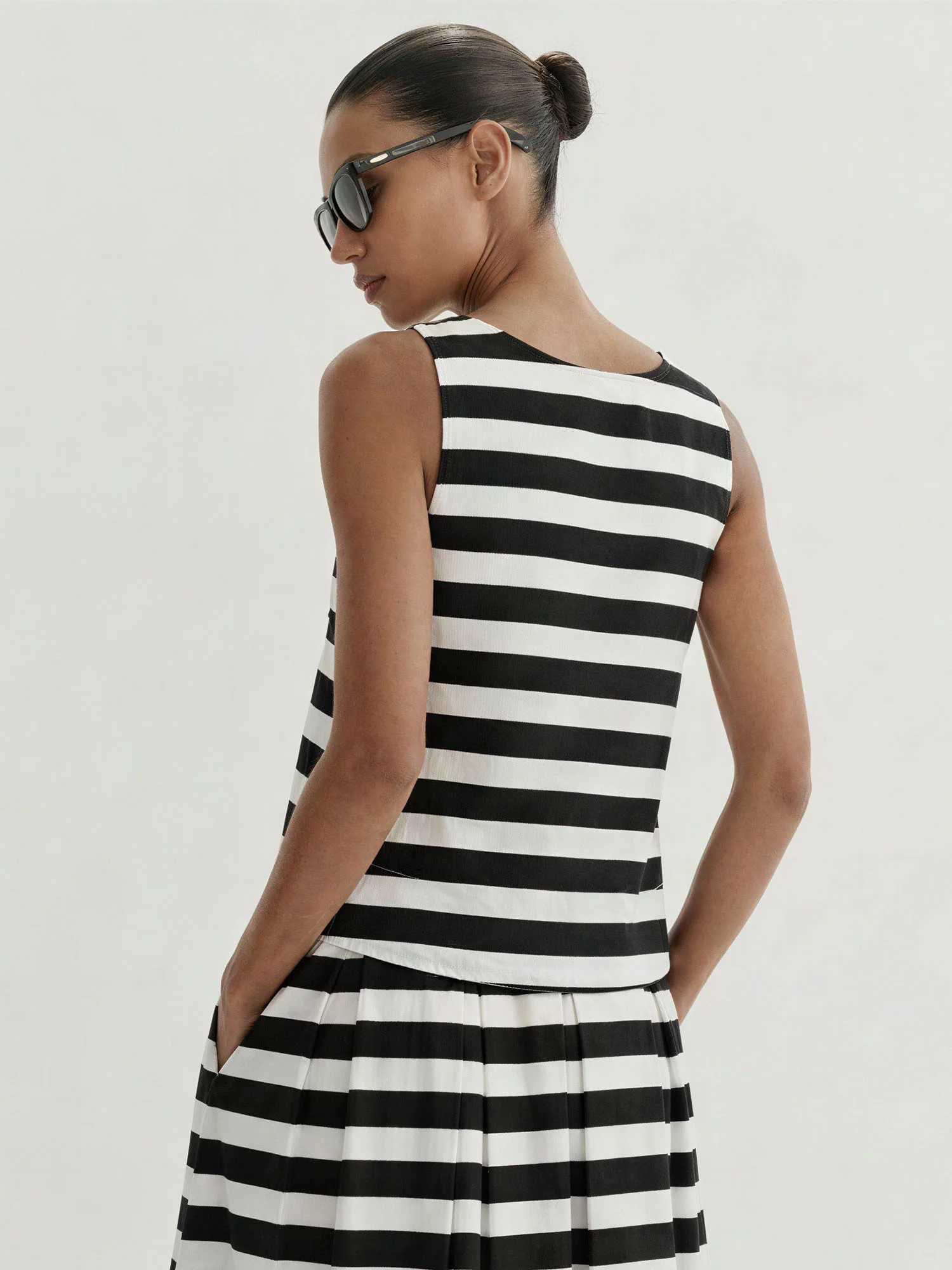 Square Neck Stripe Top - Image 5