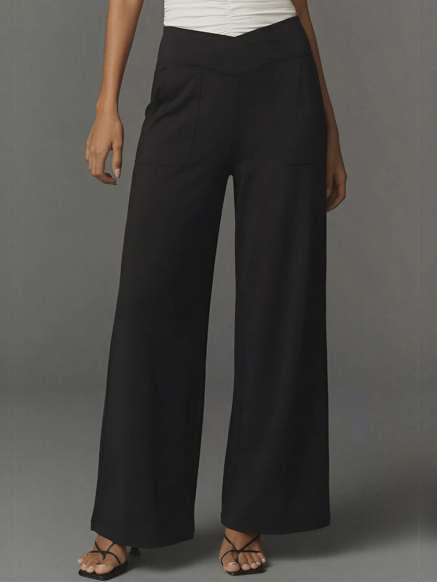Surplice Waistband Bootcut Yoga Pants - Image 2